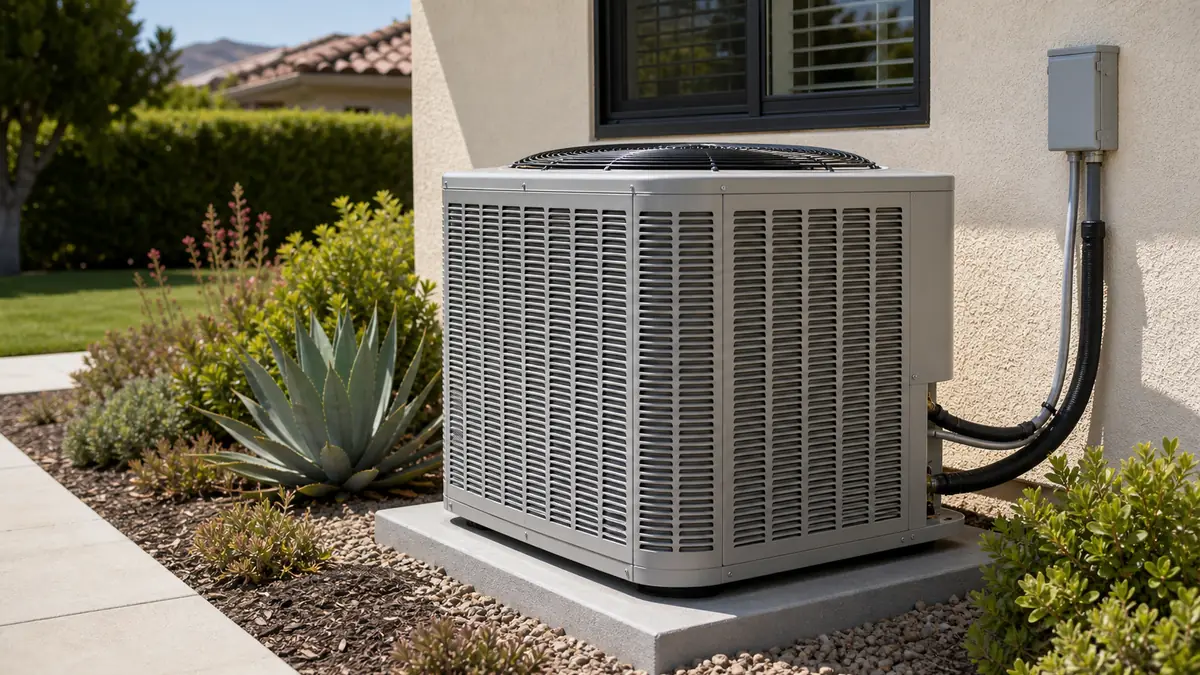 Illustration of a Carrier Performance series condenser in West Covina