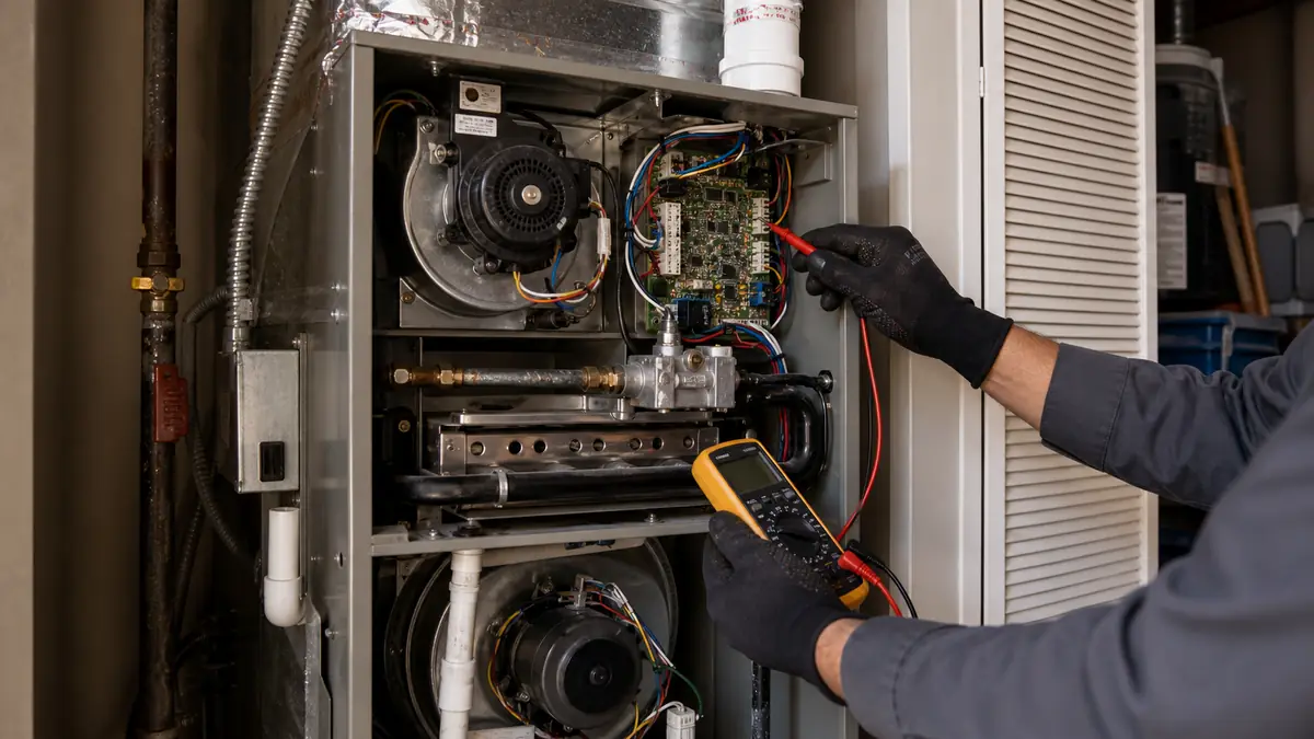 Illustration of Carrier furnace repair in West Covina