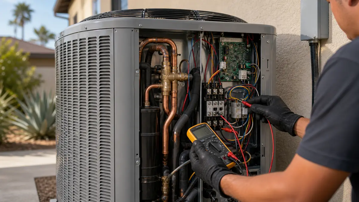 Illustration of Carrier heat pump repair in West Covina